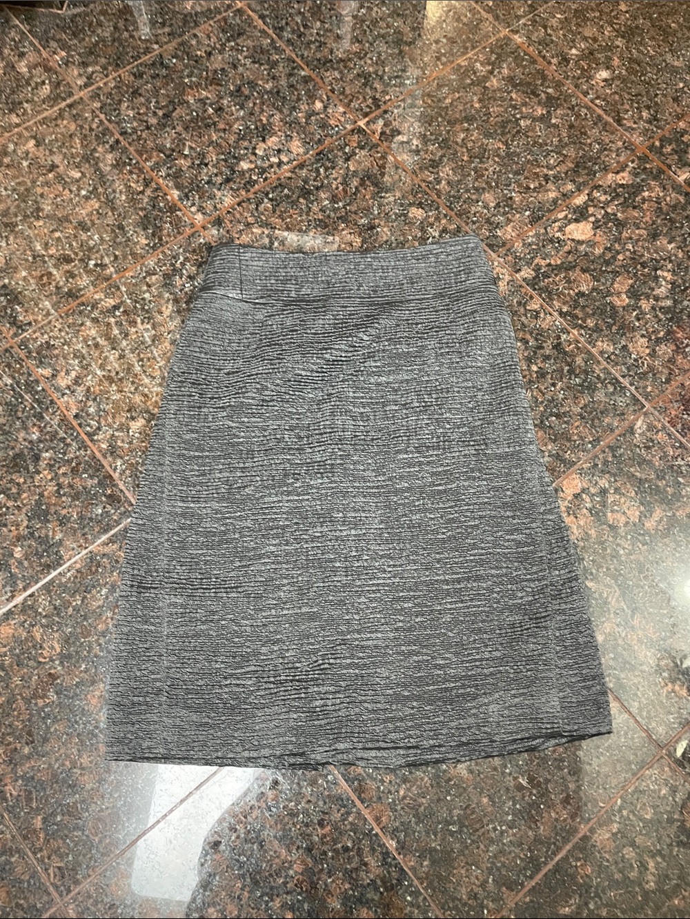 Akris Punto Gray Textured Pencil Skirt